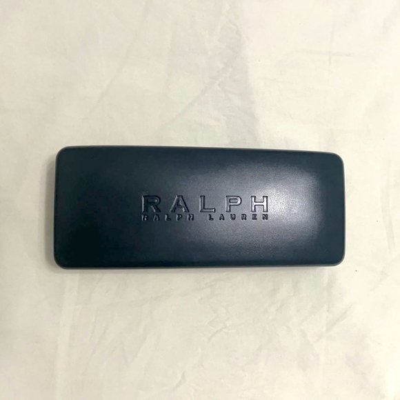 RALPH LAUREN Black Hard Shell GlassesCase + Microfiber Lens cloth - Picture 1 of 1